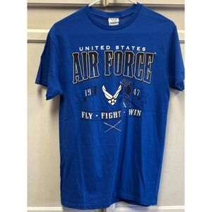 United States Air Force T Shirt Blue USAF Graphic Tee Mens Small